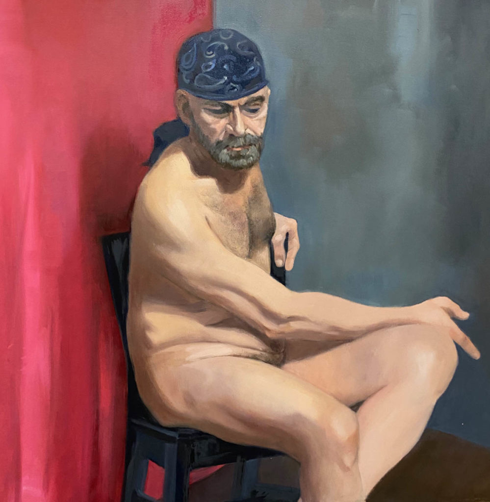 painting of nude by Marjori Abramson