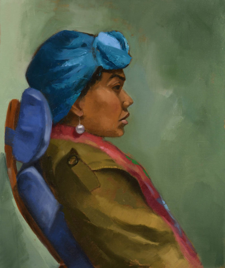 portrait painting by Marjori Abramson