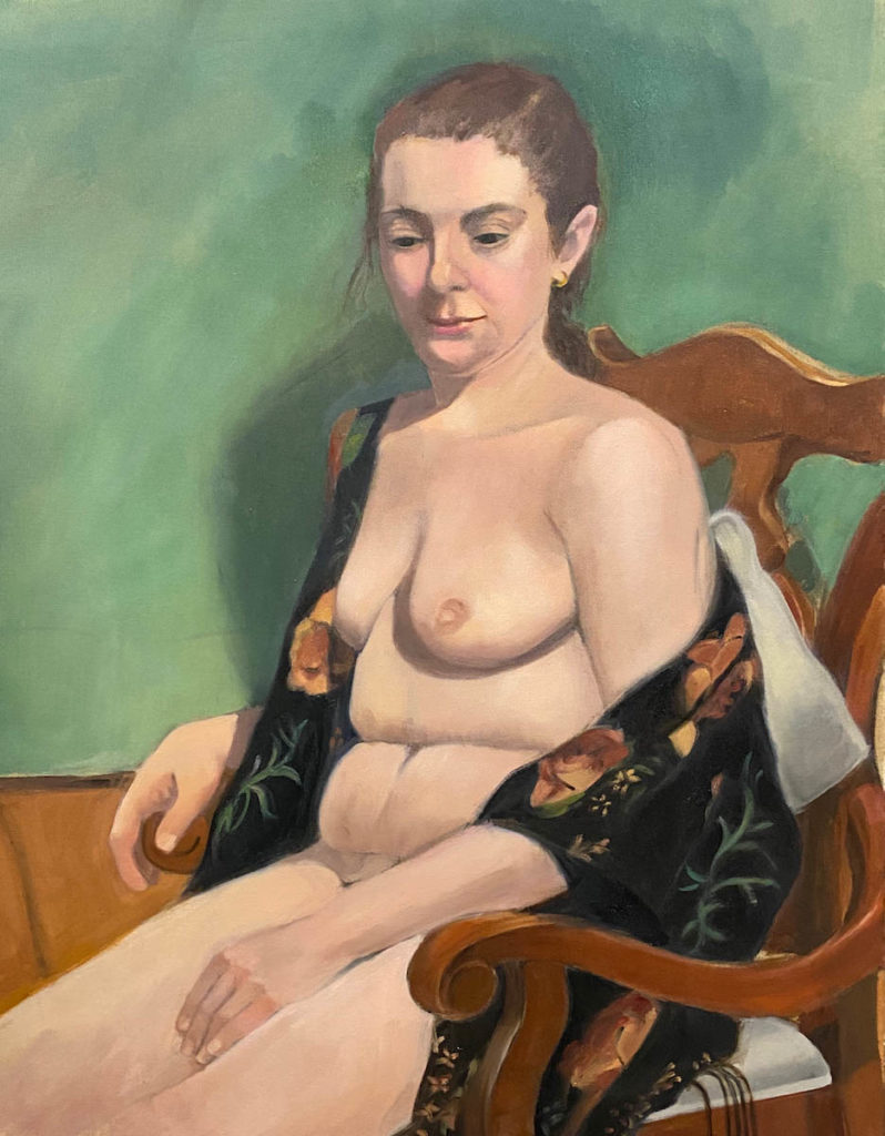 Painting of nude by Marjori Abramson