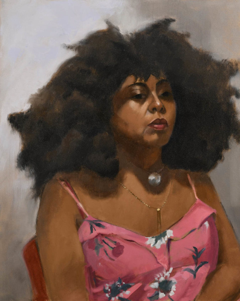 portrait painting by Marjori Abramson