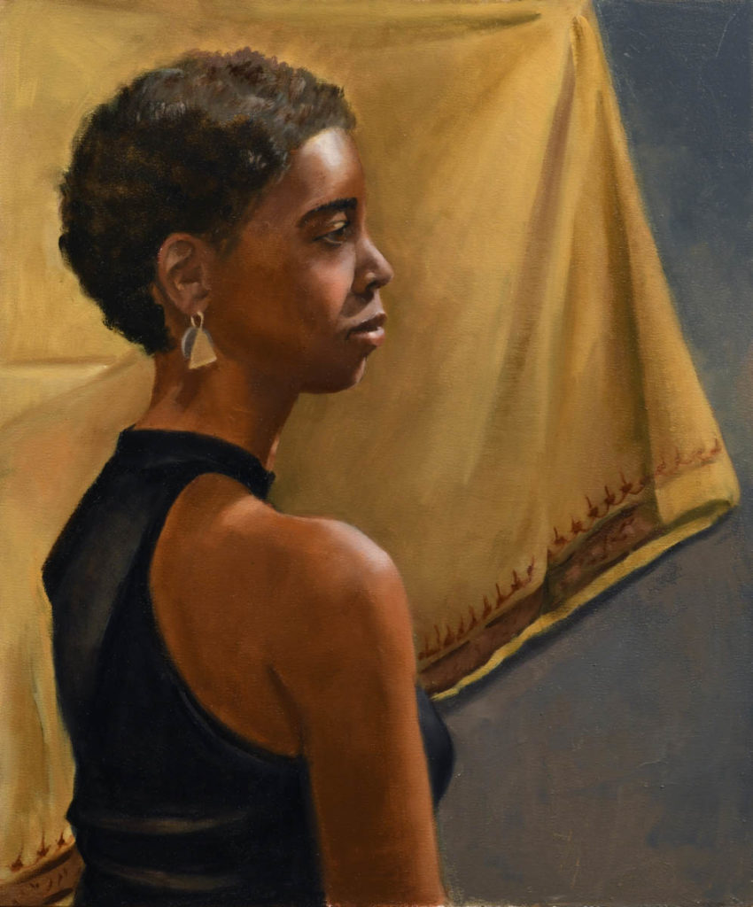 portrait painting by Marjori Abramson