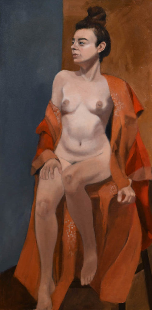 painting of nude by Marjori Abramson